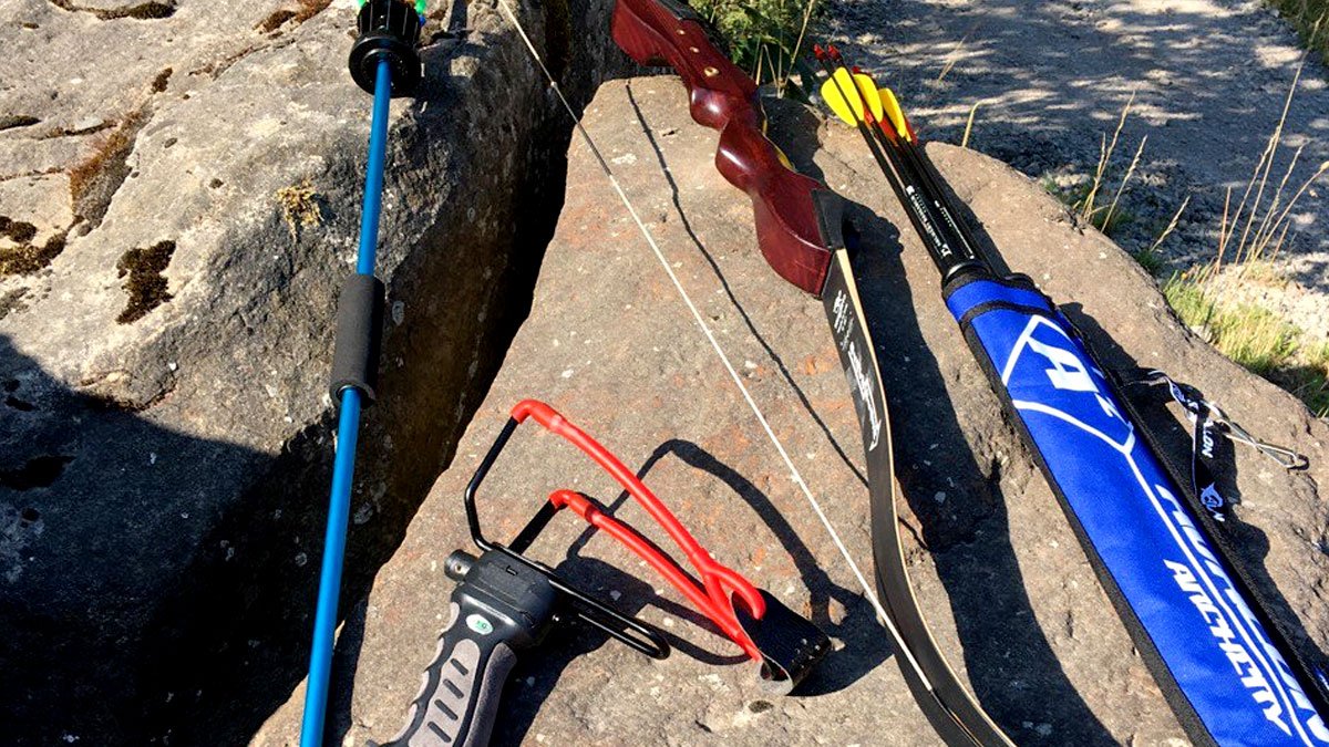 Triathlon urzeitliche Jagd